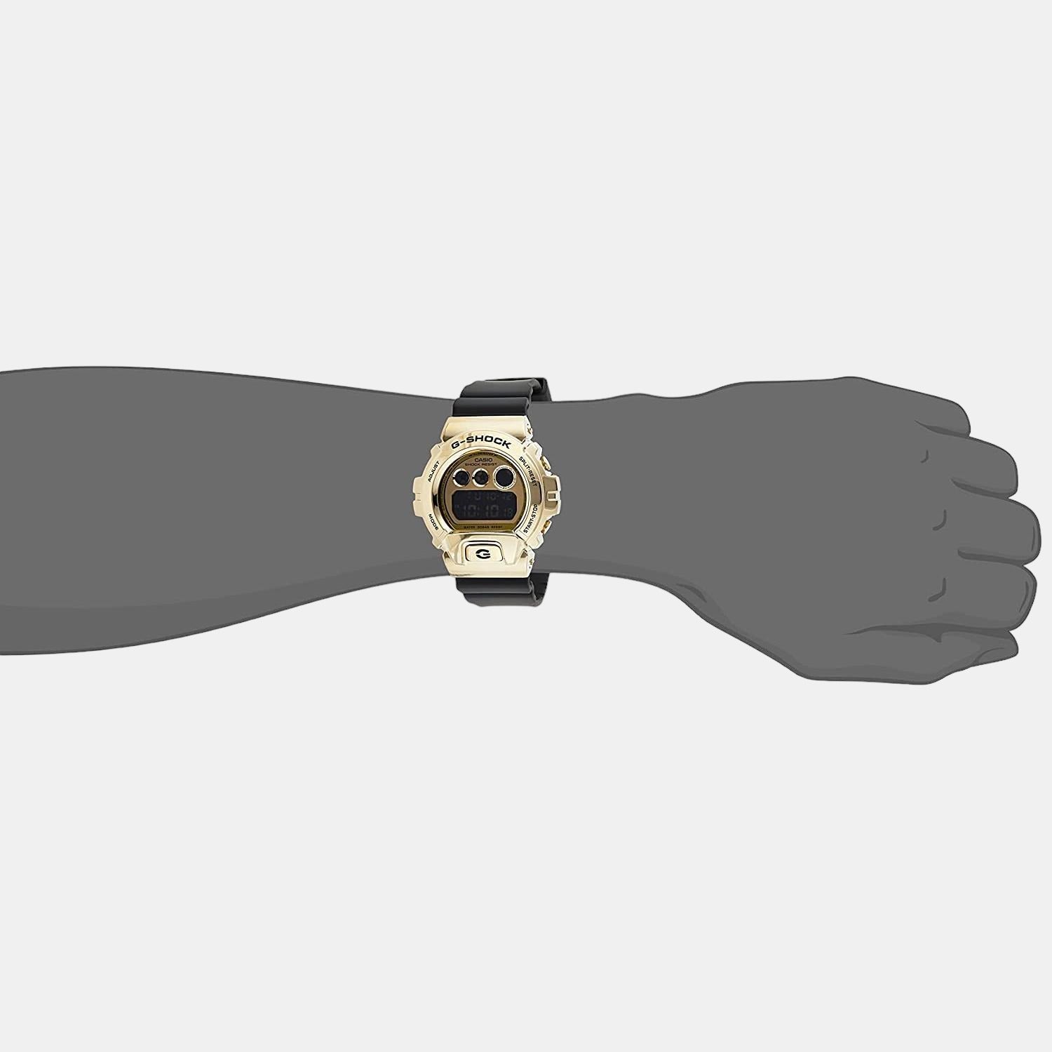 G-Shock Men Quartz Gold Dial Digital Resin Watch G1027