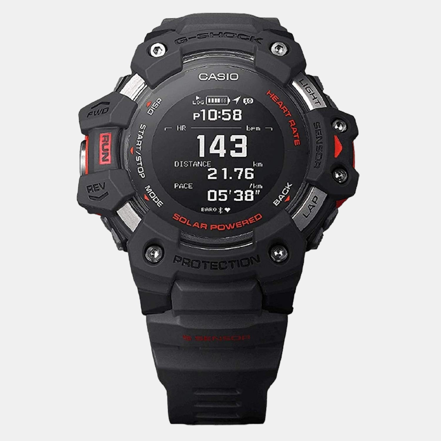 G-Shock Men Quartz Black Dial Analog Resin Watch G1038
