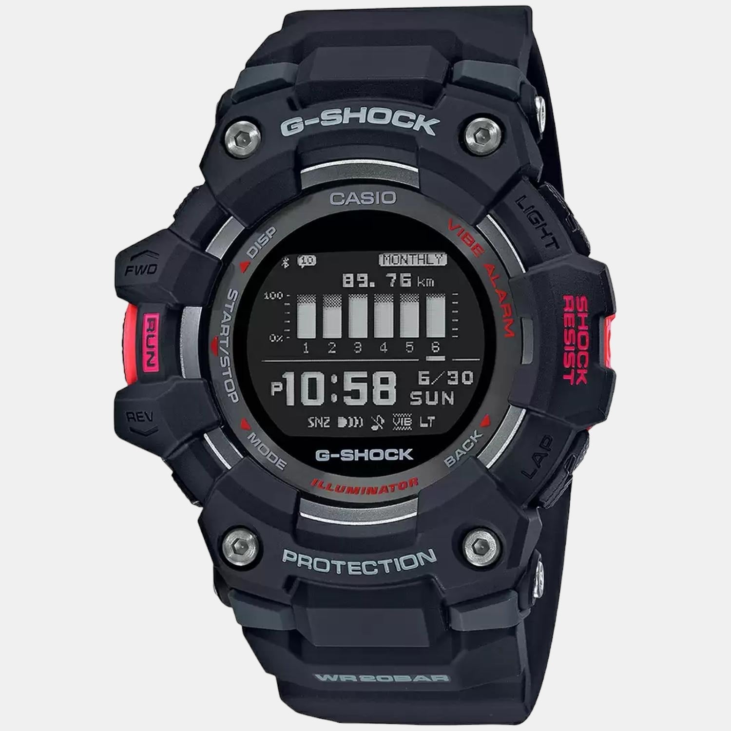 G-Shock Men Quartz Black Dial Digital Resin Watch G1040