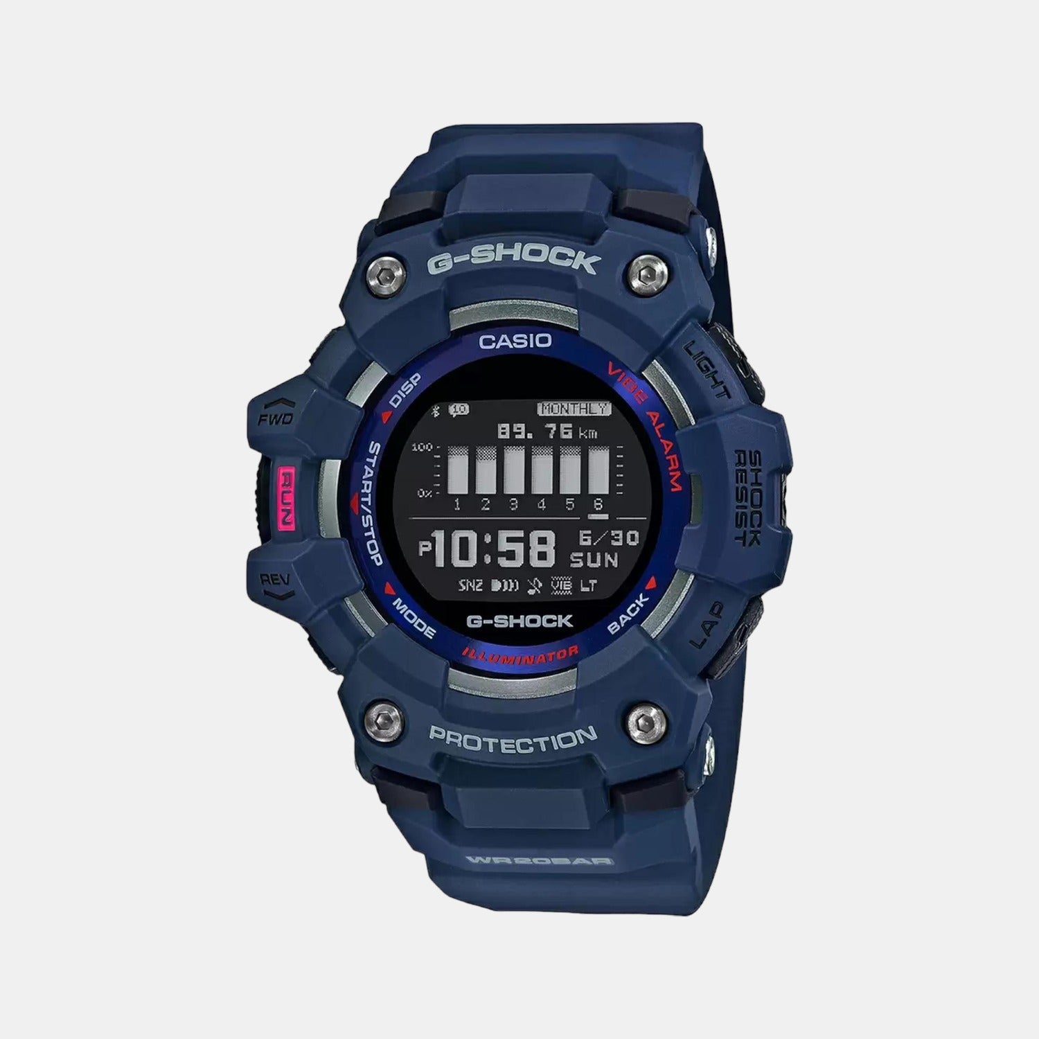 G-Shock Men Quartz Black Dial Digital Resin Watch G1041