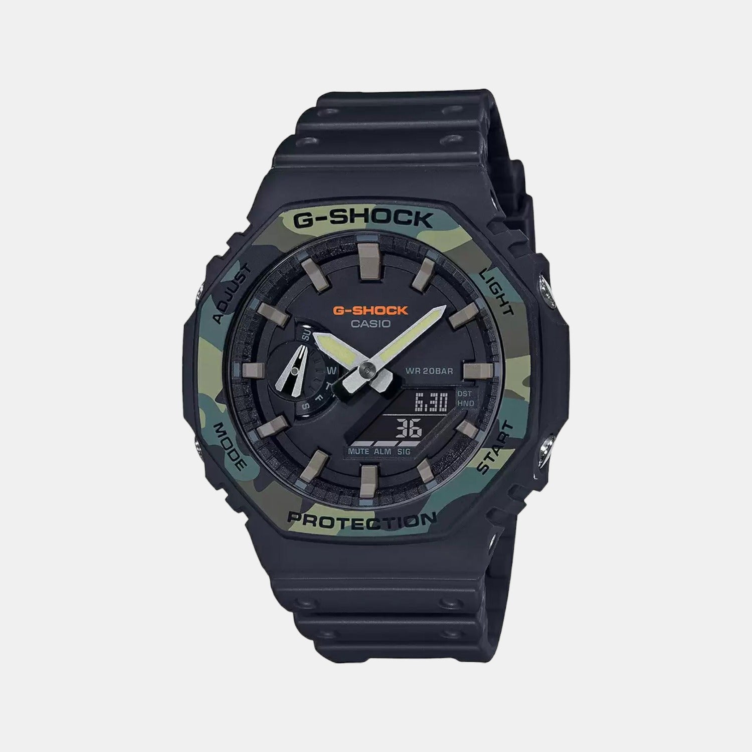 G-Shock Men Quartz Black Dial Analog-Digital Resin Watch G1047