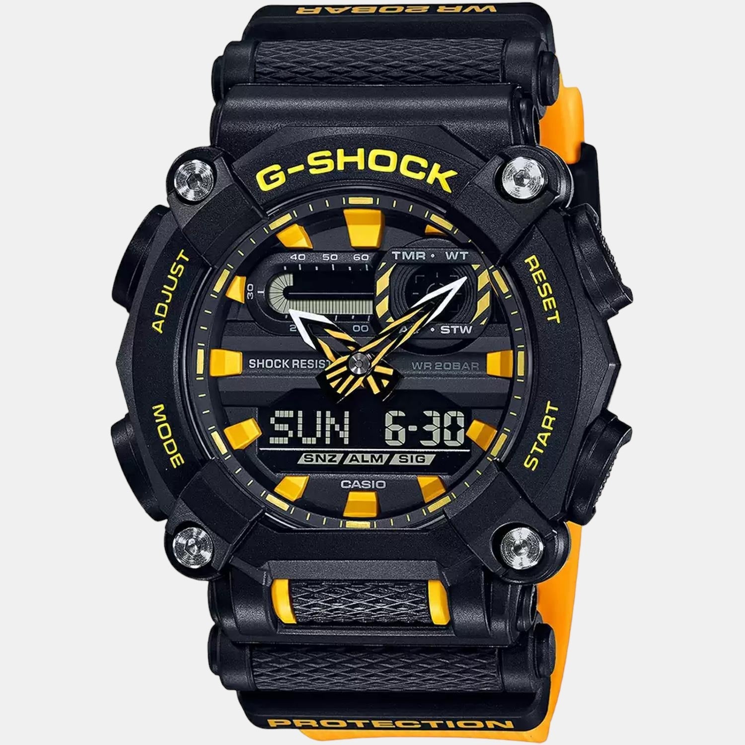 G-Shock Men Quartz Black Dial Analog-Digital Resin Watch G1048