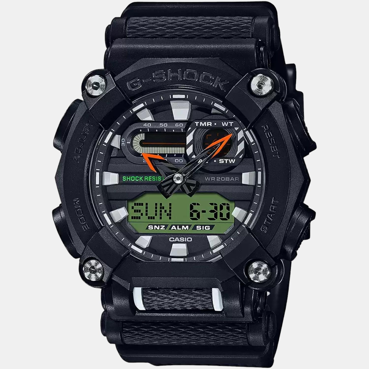 G-Shock Men Quartz Black Dial Analog-Digital Resin Watch G1050