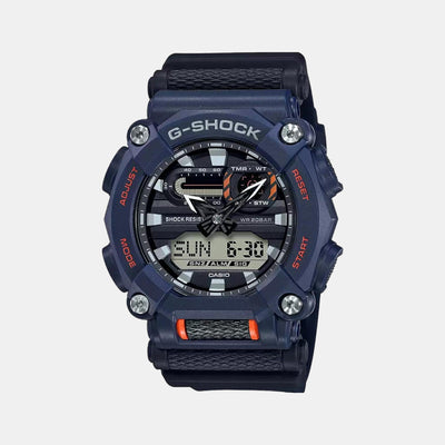 G-Shock Men Quartz Blue Dial Analog-Digital Resin Watch G1058