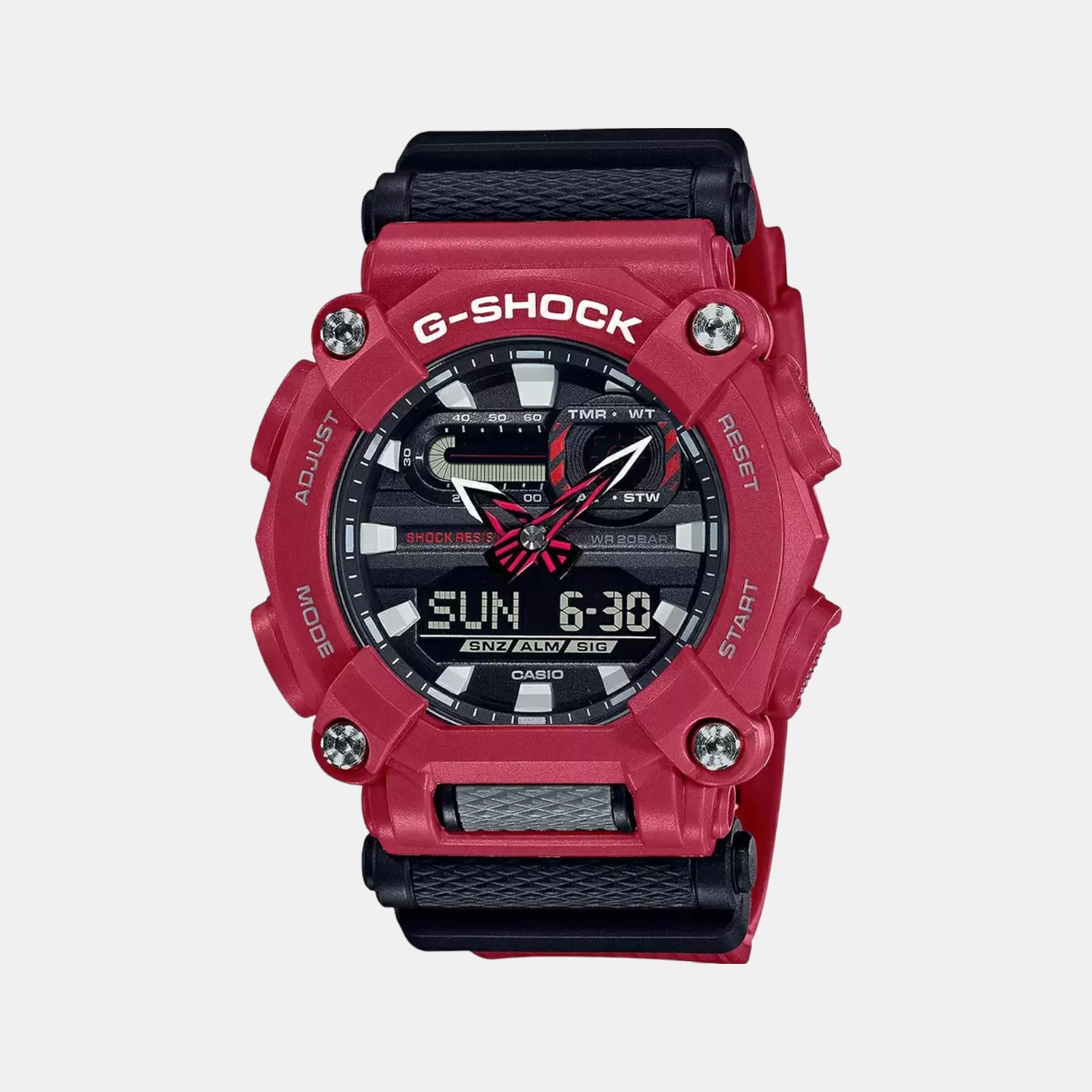 G-Shock Men Quartz Red Dial Analog-Digital Resin Watch G1059