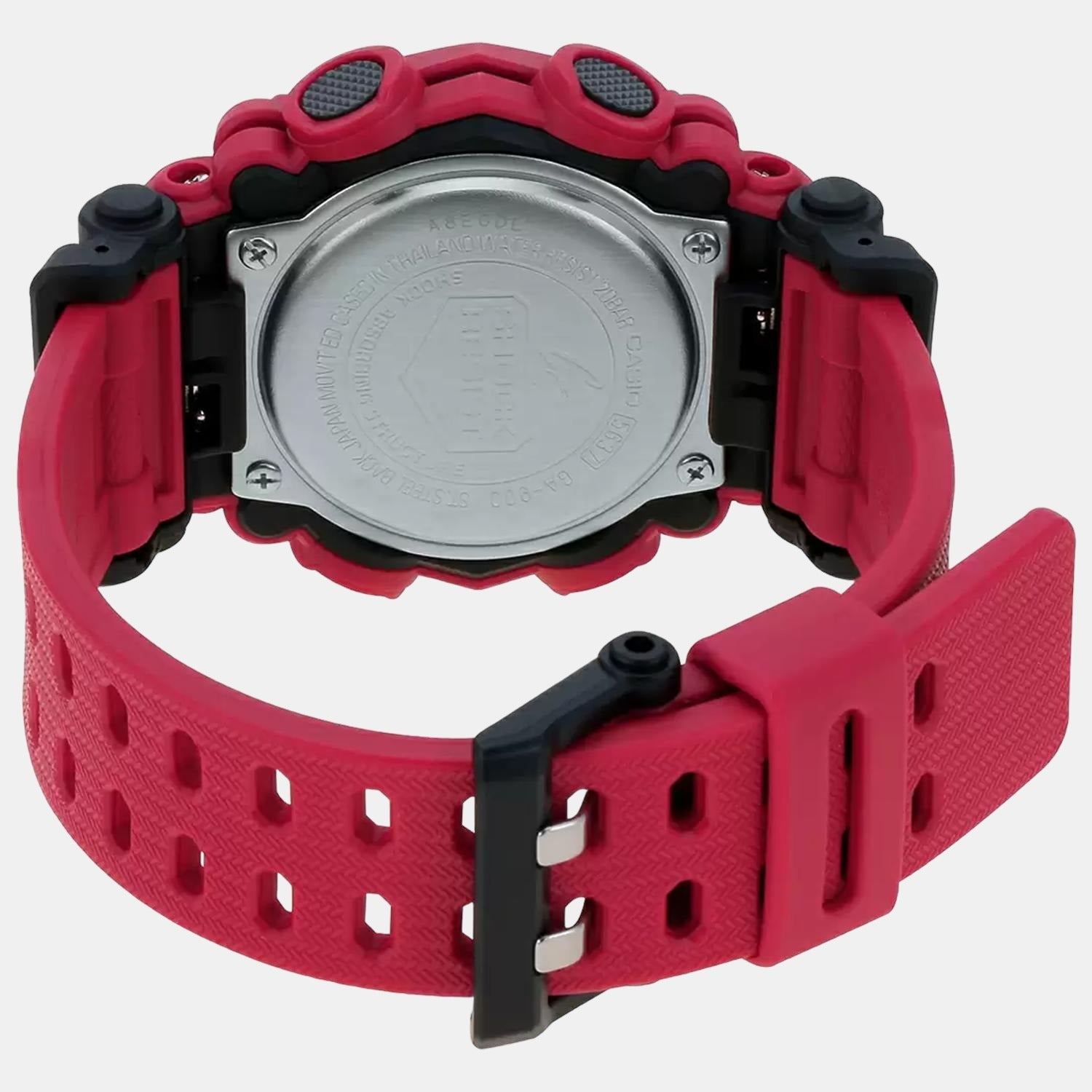 G-Shock Men Quartz Red Dial Analog-Digital Resin Watch G1059