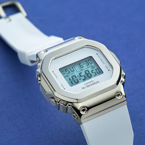 Casio G-Shock GM-S5600 Series White Dial Men 38.4mm G1069 GM-S5600G-7