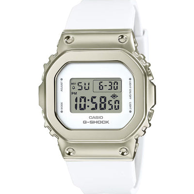 Casio G-Shock GM-S5600 Series White Dial Men 38.4mm G1069 GM-S5600G-7