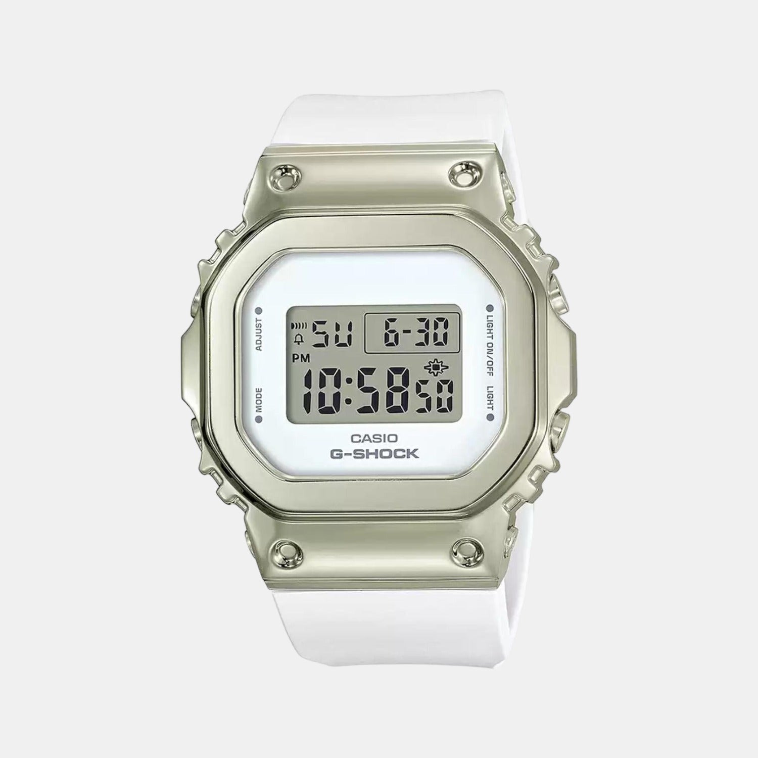G-Shock Women Quartz White Dial Digital Resin Watch G1069