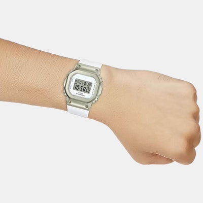 G-Shock Women Quartz White Dial Digital Resin Watch G1069