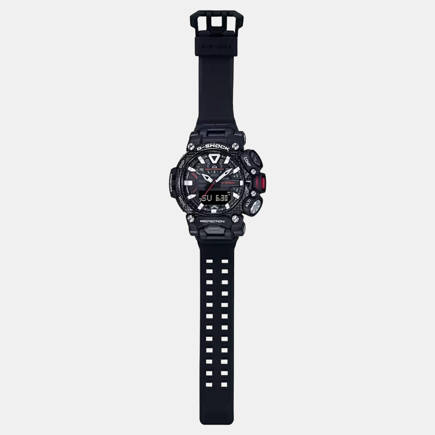 G-Shock Men Quartz Black Dial Analog-Digital Resin Watch G1072
