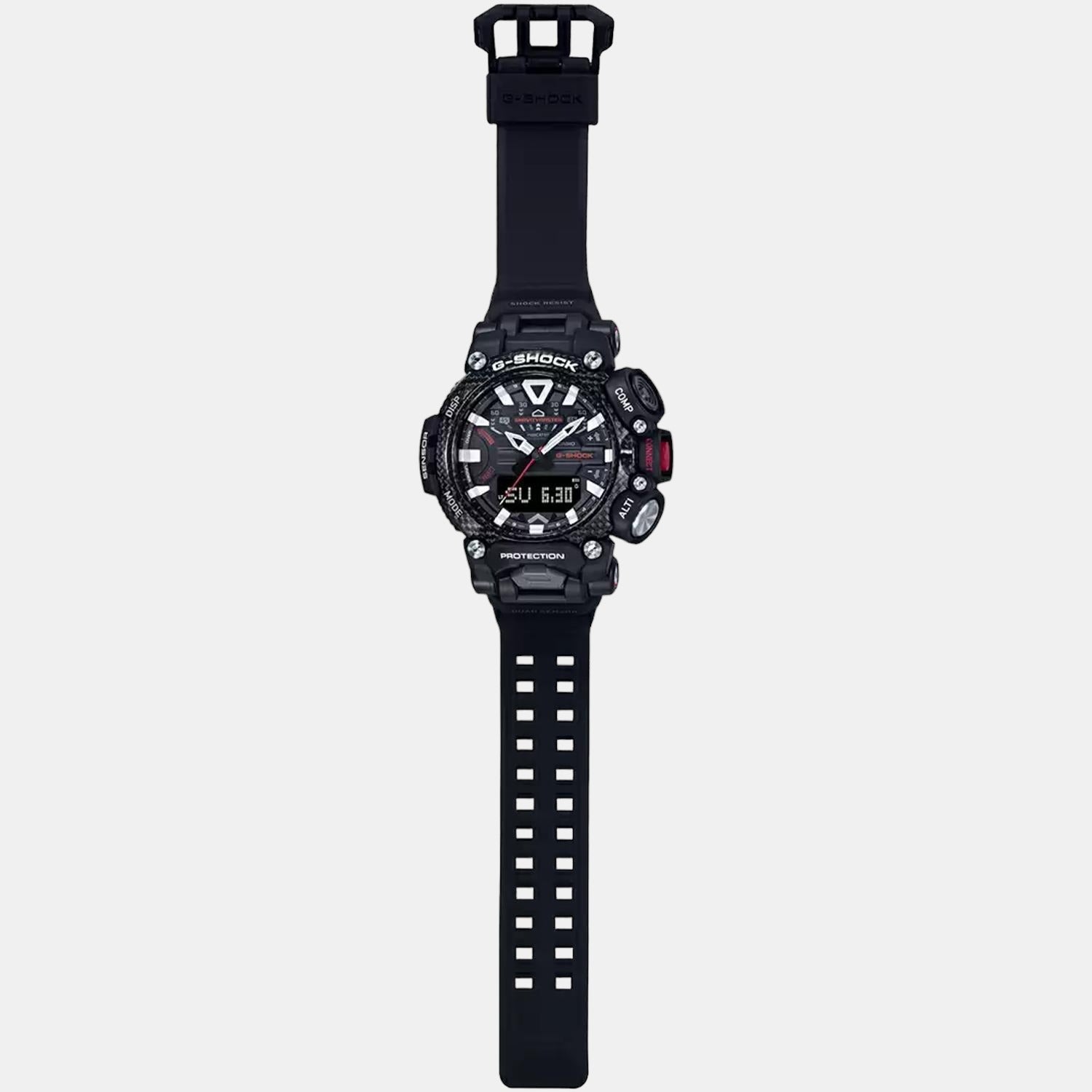 G-Shock Men Quartz Black Dial Analog-Digital Resin Watch G1072