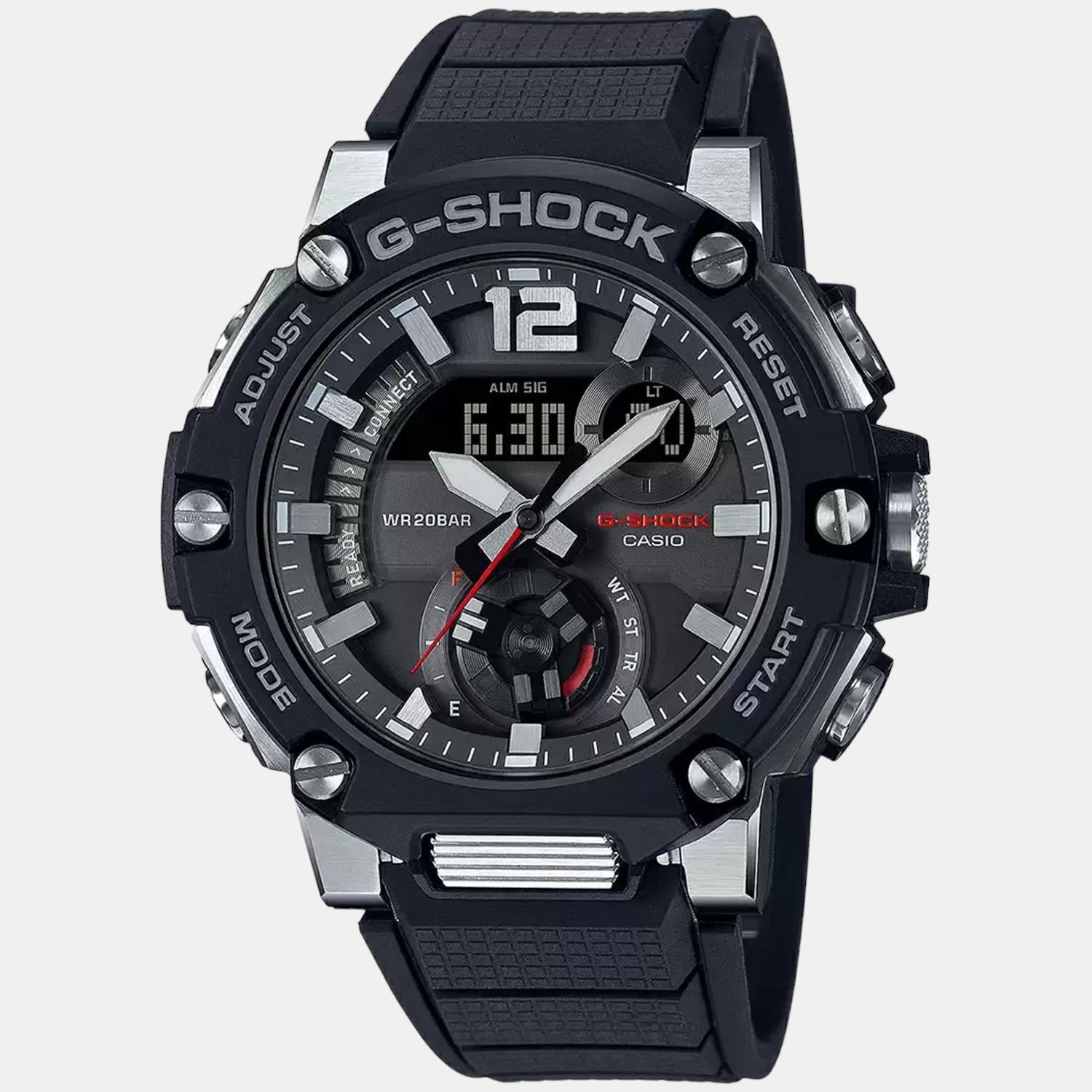 G-Shock Men Quartz Black Dial Analog-Digital Resin Watch G1076