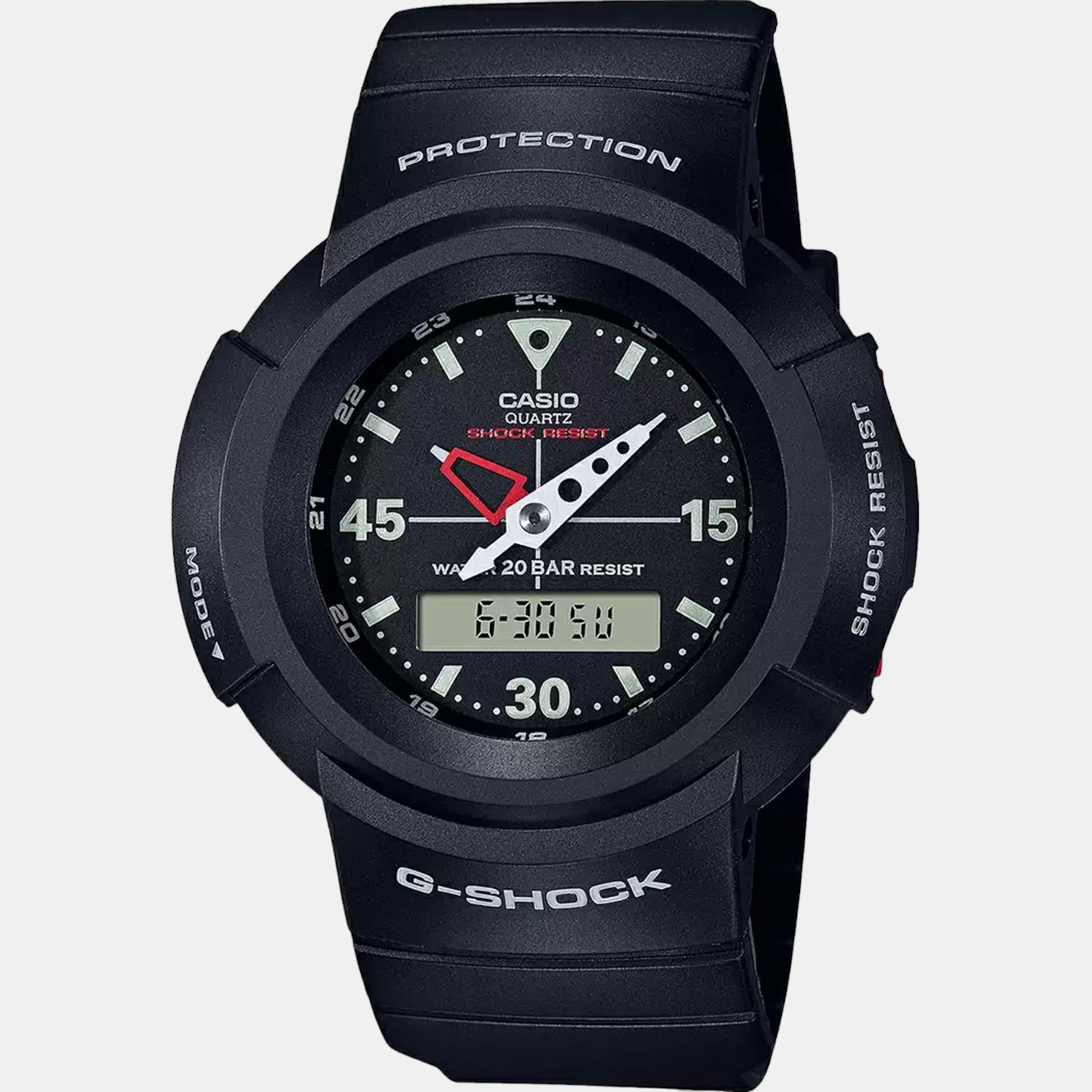 G-Shock Men Quartz Black Dial Analog-Digital Resin Watch G1079