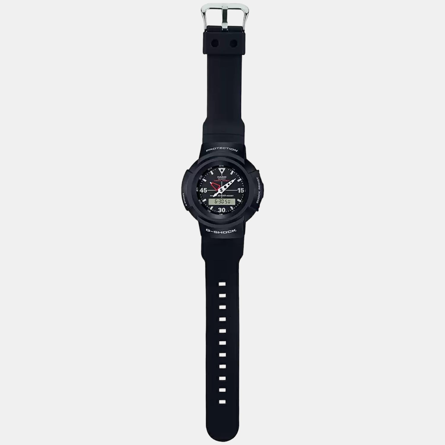 G-Shock Men Quartz Black Dial Analog-Digital Resin Watch G1079
