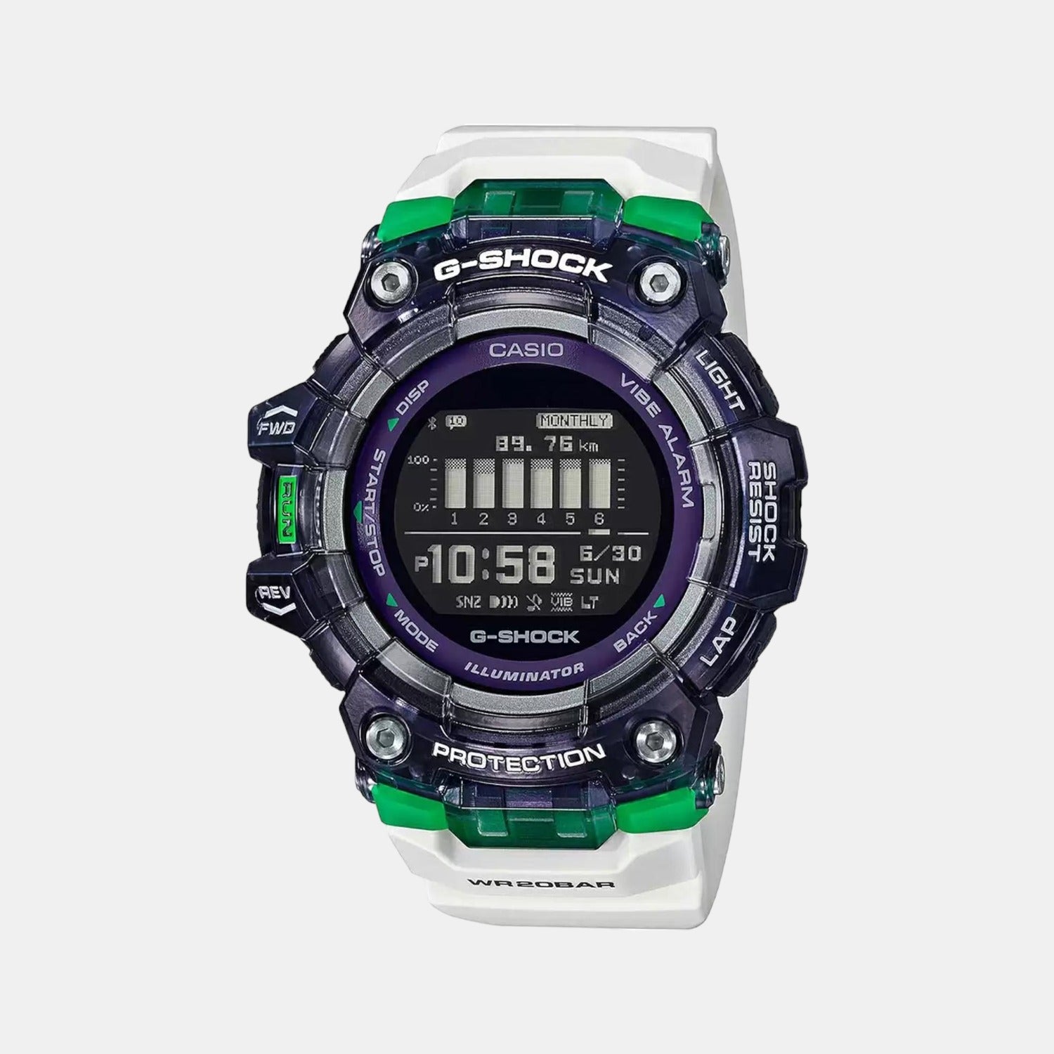G-Shock Men Quartz Black Dial Digital Resin Watch G1093