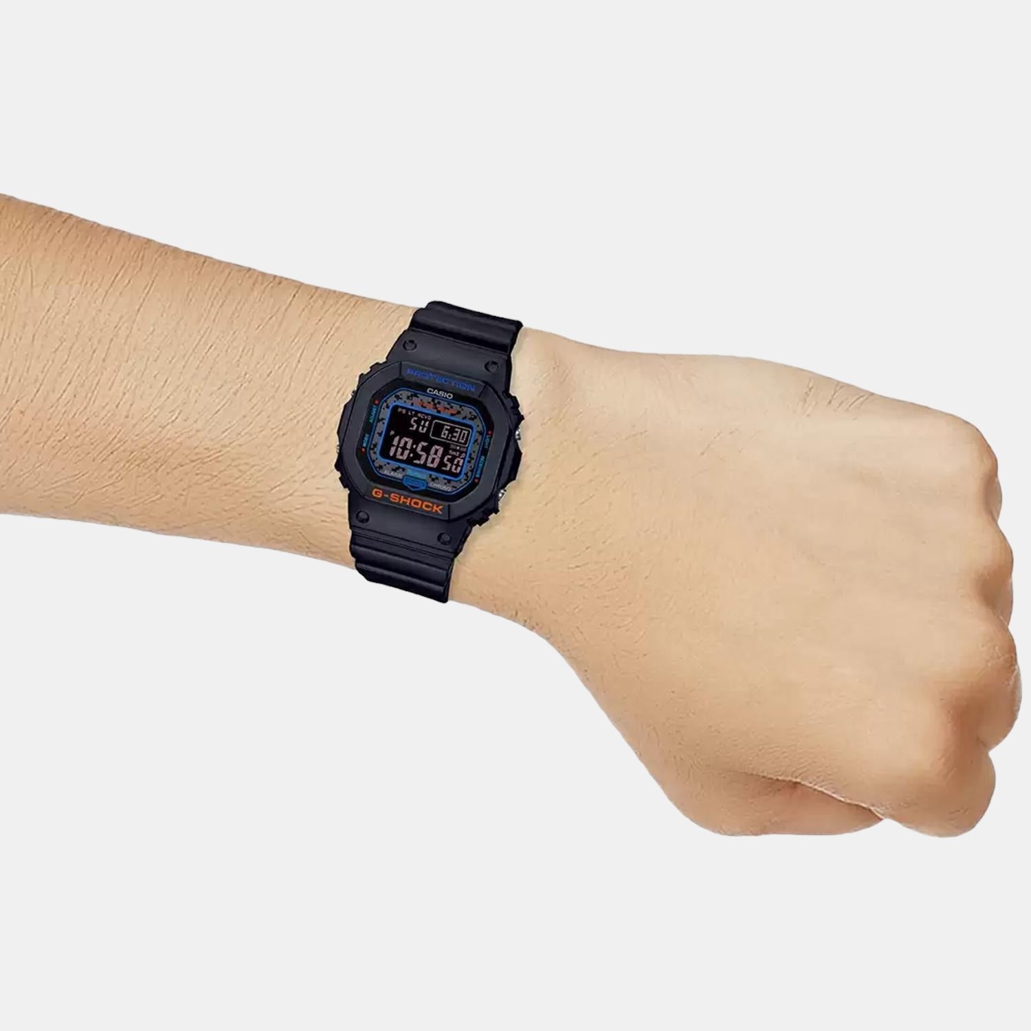 G-Shock Men Quartz Black Dial Digital Resin Watch G1097