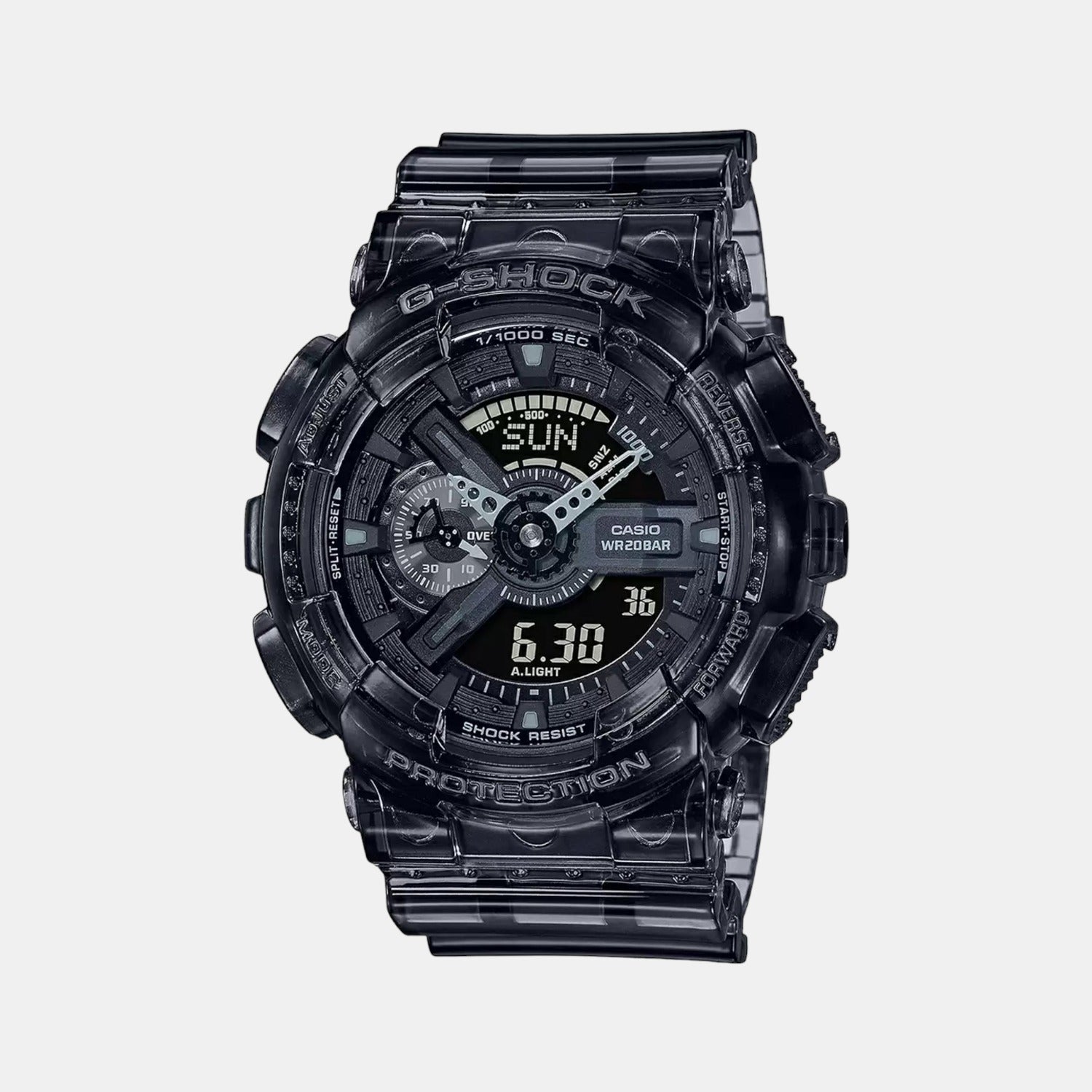 G-Shock Men Quartz Black Dial Analog-Digital Resin Watch G1100