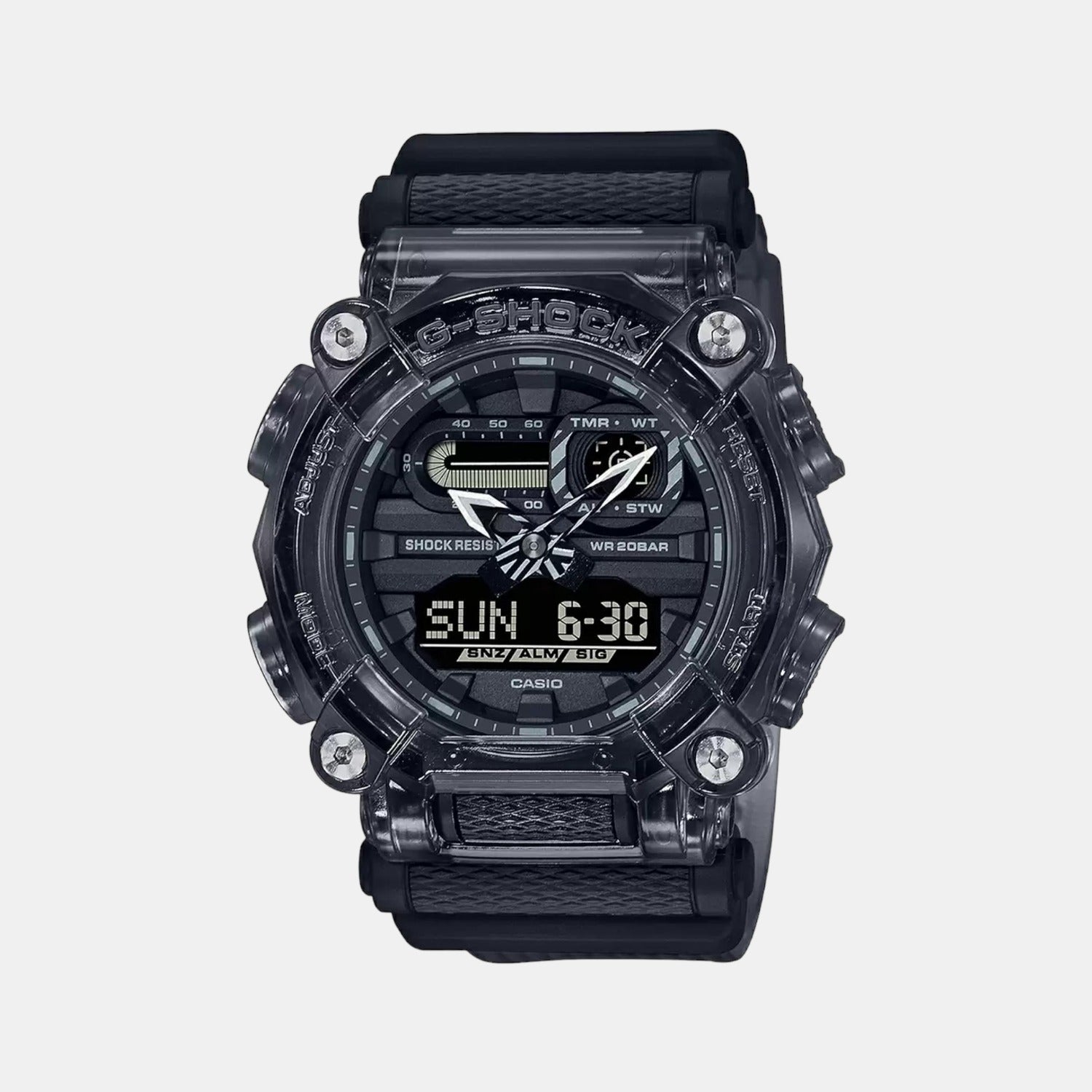 G-Shock Men Quartz Black Dial Digital Resin Watch G1101