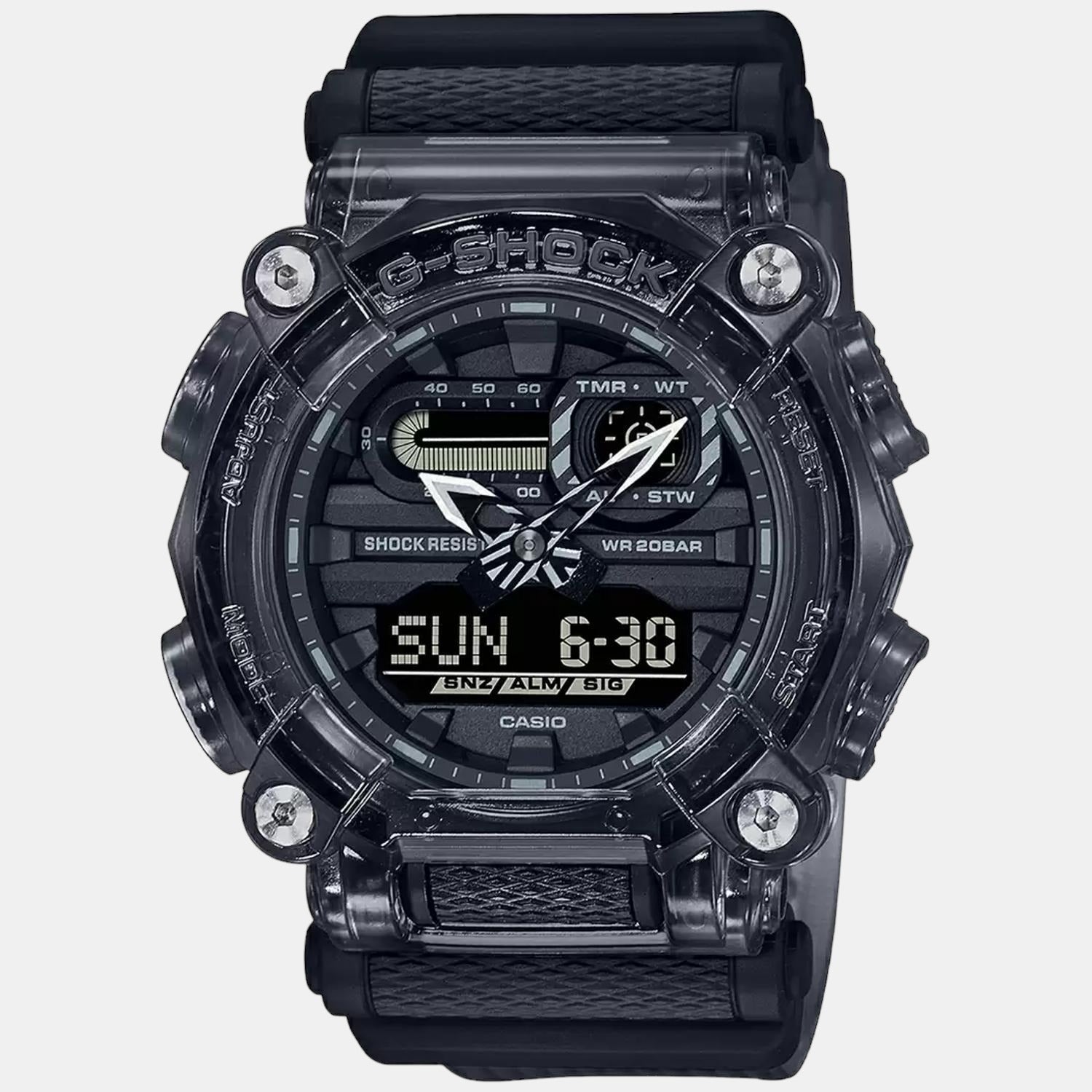 G-Shock Men Quartz Black Dial Digital Resin Watch G1101