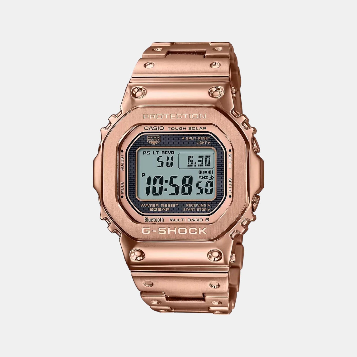 G-Shock Men Quartz Two Tone Dial Digital Stainless Steel Watch G1105
