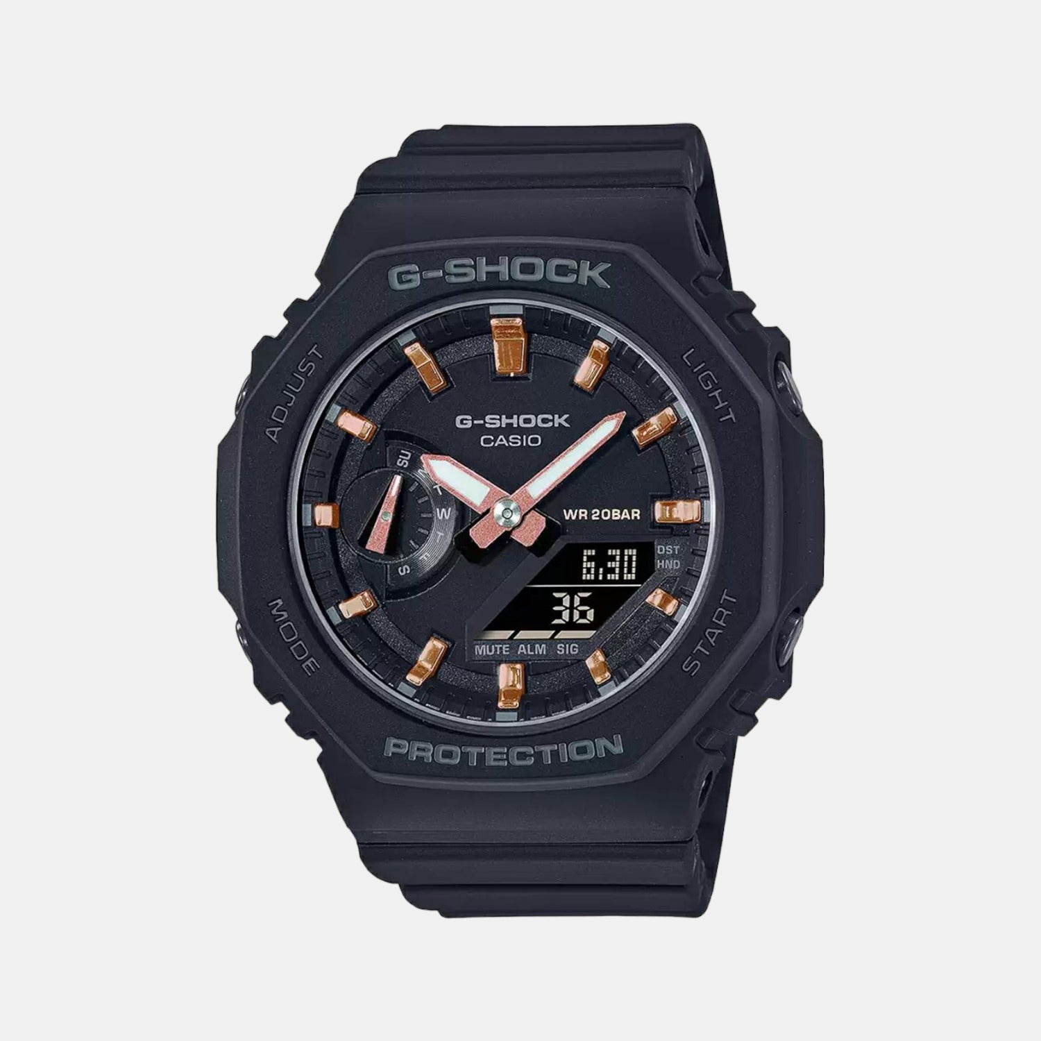 G-Shock Women Quartz Black Dial Analog-Digital Resin Watch G1107