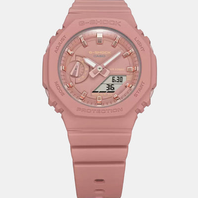 G-Shock Women Quartz Pink Dial Analog-Digital Resin Watch G1108