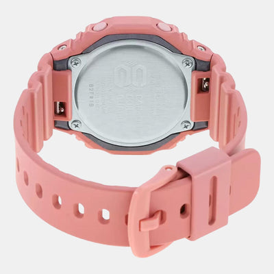 G-Shock Women Quartz Pink Dial Analog-Digital Resin Watch G1108