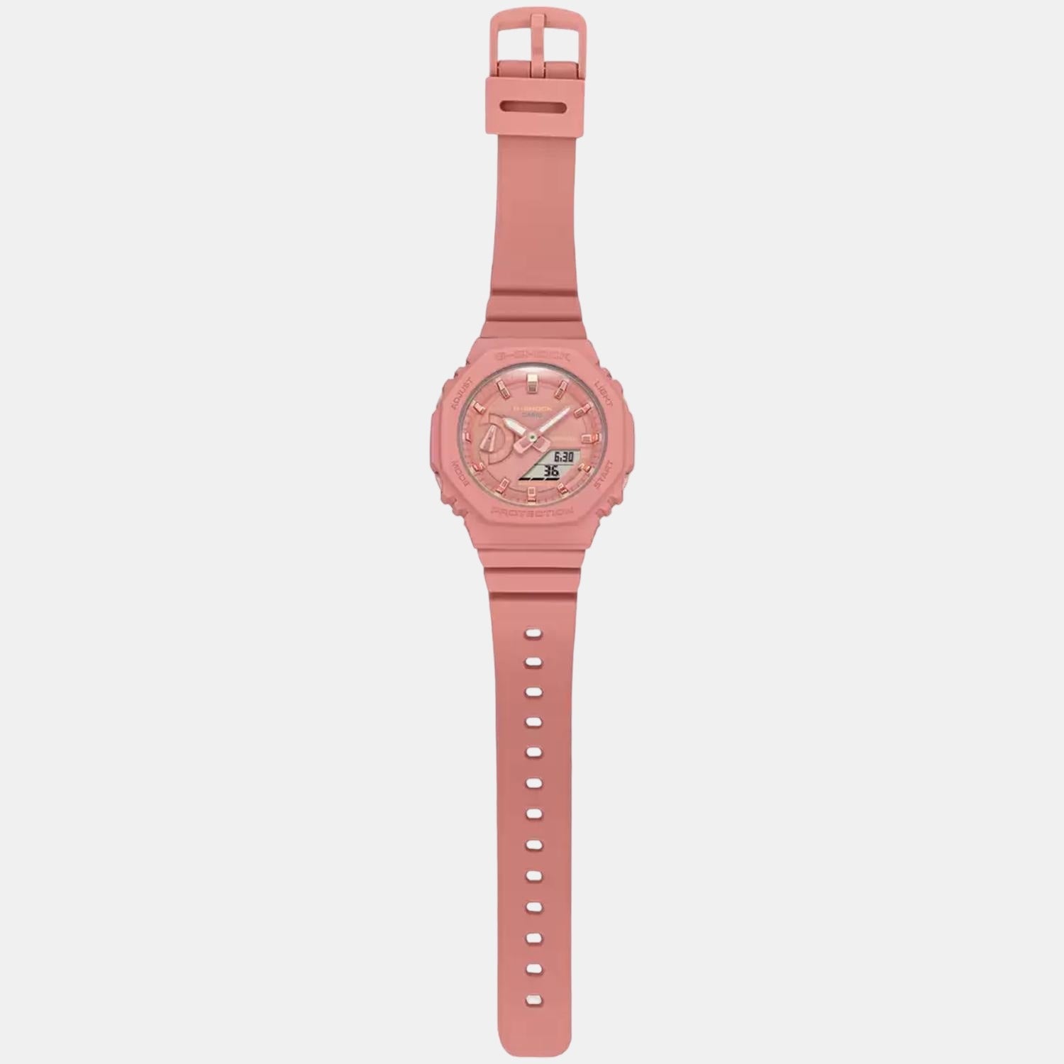 G-Shock Women Quartz Pink Dial Analog-Digital Resin Watch G1108
