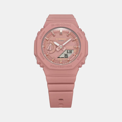 G-Shock Women Quartz Pink Dial Analog-Digital Resin Watch G1108