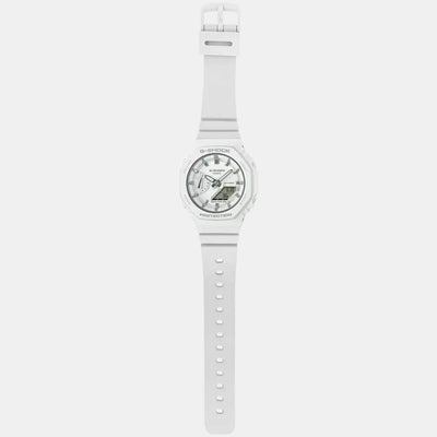 G-Shock Women Quartz White Dial Analog-Digital Resin Watch G1110
