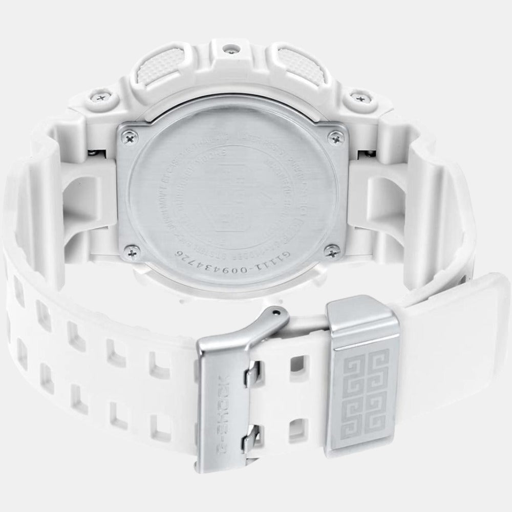 G-Shock Men Quartz White Dial Analog-Digital Resin Watch G1111