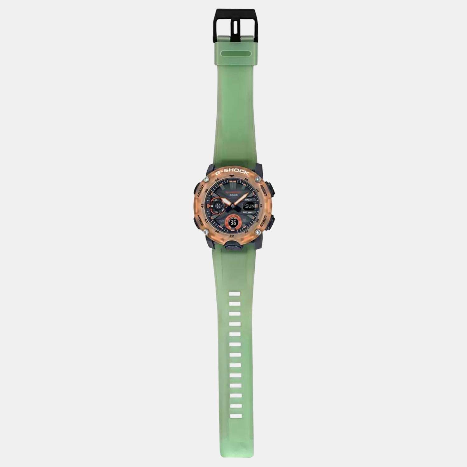 G-Shock Men Quartz Green Dial Digital Resin Watch G1114