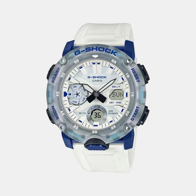 G-Shock Men Quartz White Dial Analog-Digital Resin Watch G1115