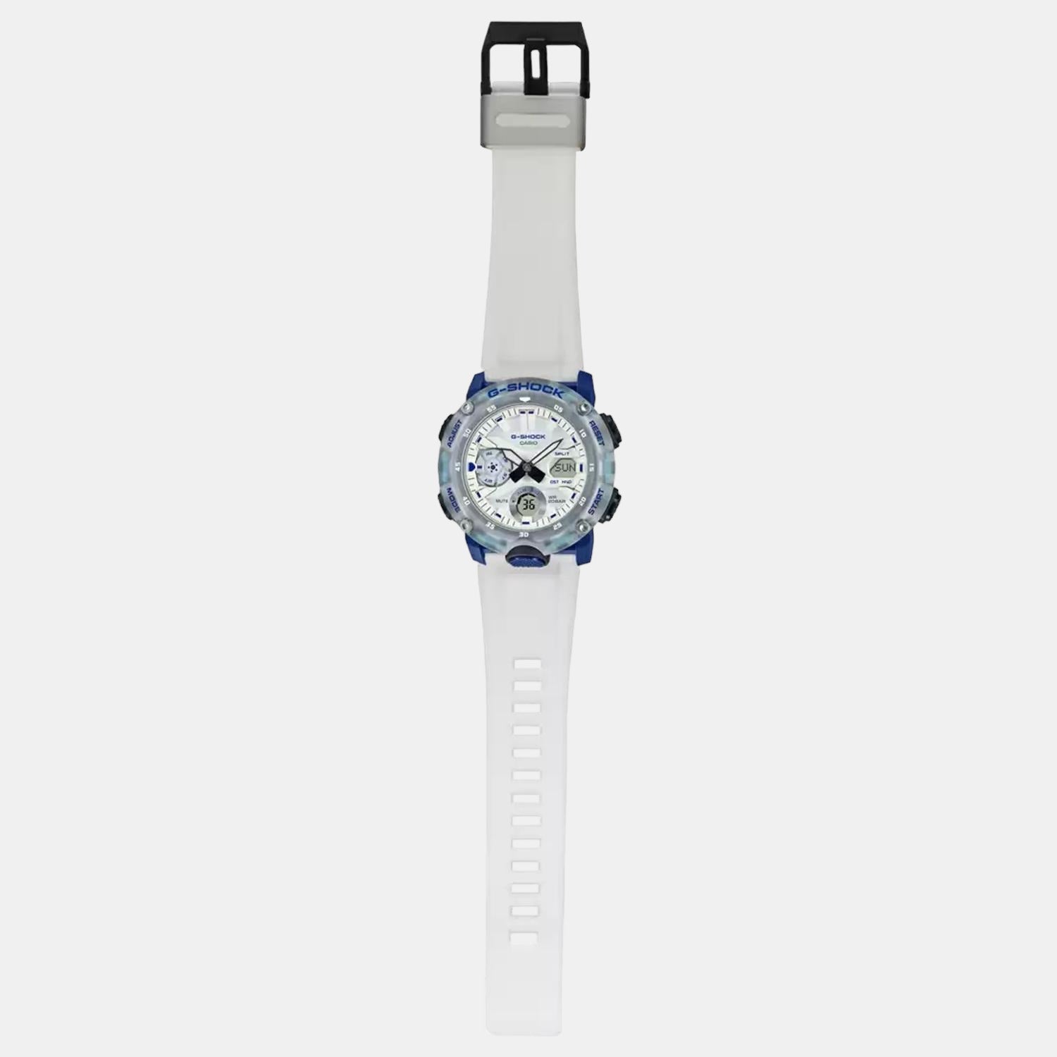 G-Shock Men Quartz White Dial Analog-Digital Resin Watch G1115