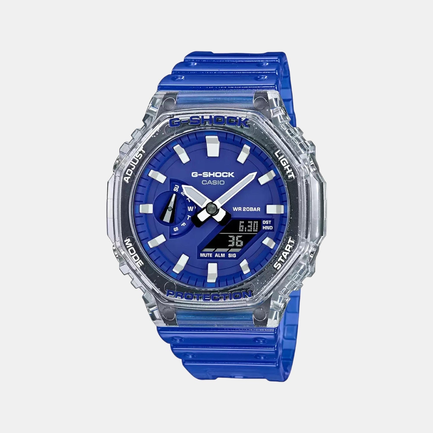 G-Shock Men Quartz Blue Dial Analog-Digital Resin Watch G1116