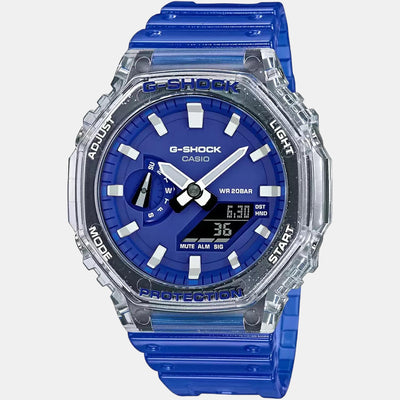 G-Shock Men Quartz Blue Dial Analog-Digital Resin Watch G1116