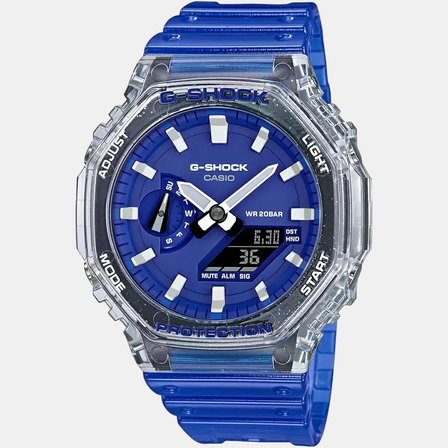 G-Shock Men Quartz Blue Dial Analog-Digital Resin Watch G1116
