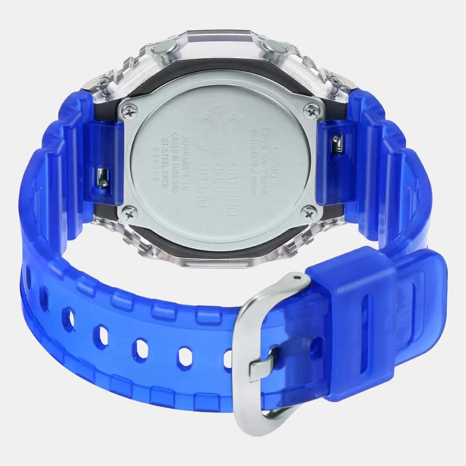 G-Shock Men Quartz Blue Dial Analog-Digital Resin Watch G1116
