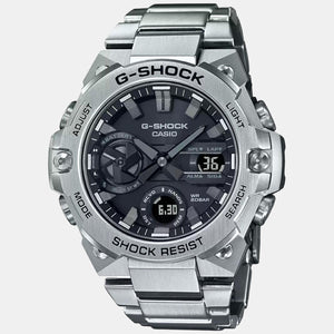 G-Shock Men Quartz Black Dial Analog-Digital Stainless Steel Watch G1121