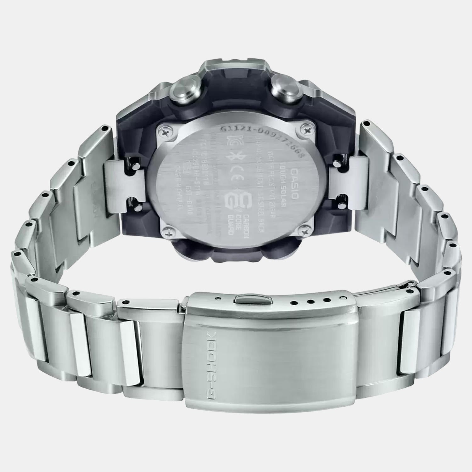 G-Shock Men Quartz Black Dial Analog-Digital Stainless Steel Watch G1121