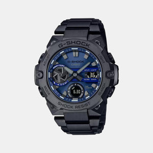 G-Shock Men Quartz Blue Dial Analog-Digital Stainless Steel Watch G1122