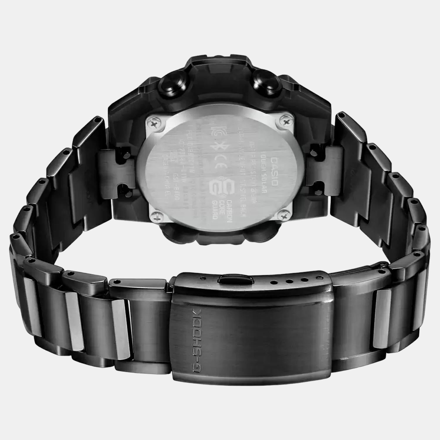 G-Shock Men Quartz Blue Dial Analog-Digital Stainless Steel Watch G1122