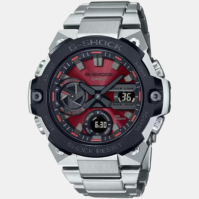 G-Shock Men Quartz Red Dial Analog-Digital Stainless Steel Watch G1123