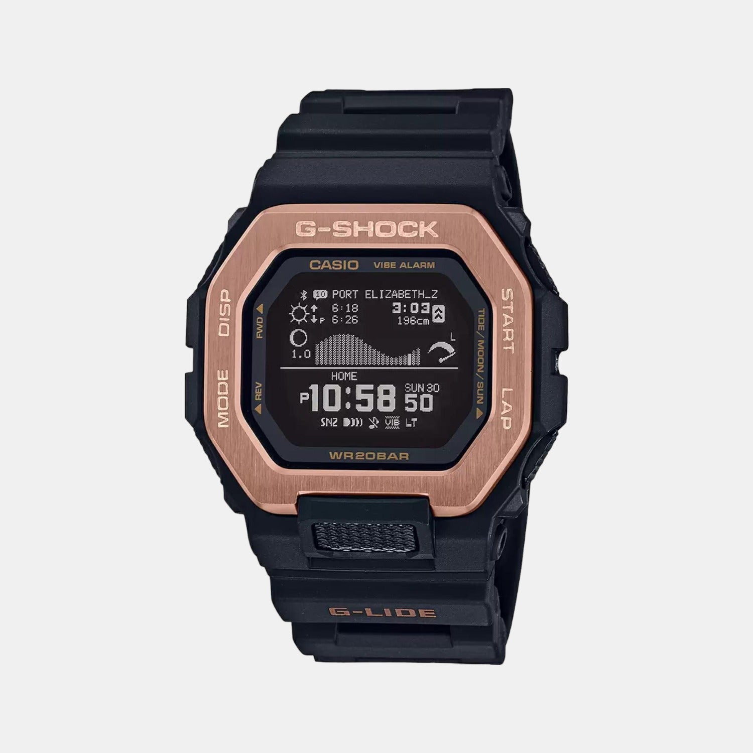 G-Shock Men Quartz Black Dial Digital Resin Watch G1126