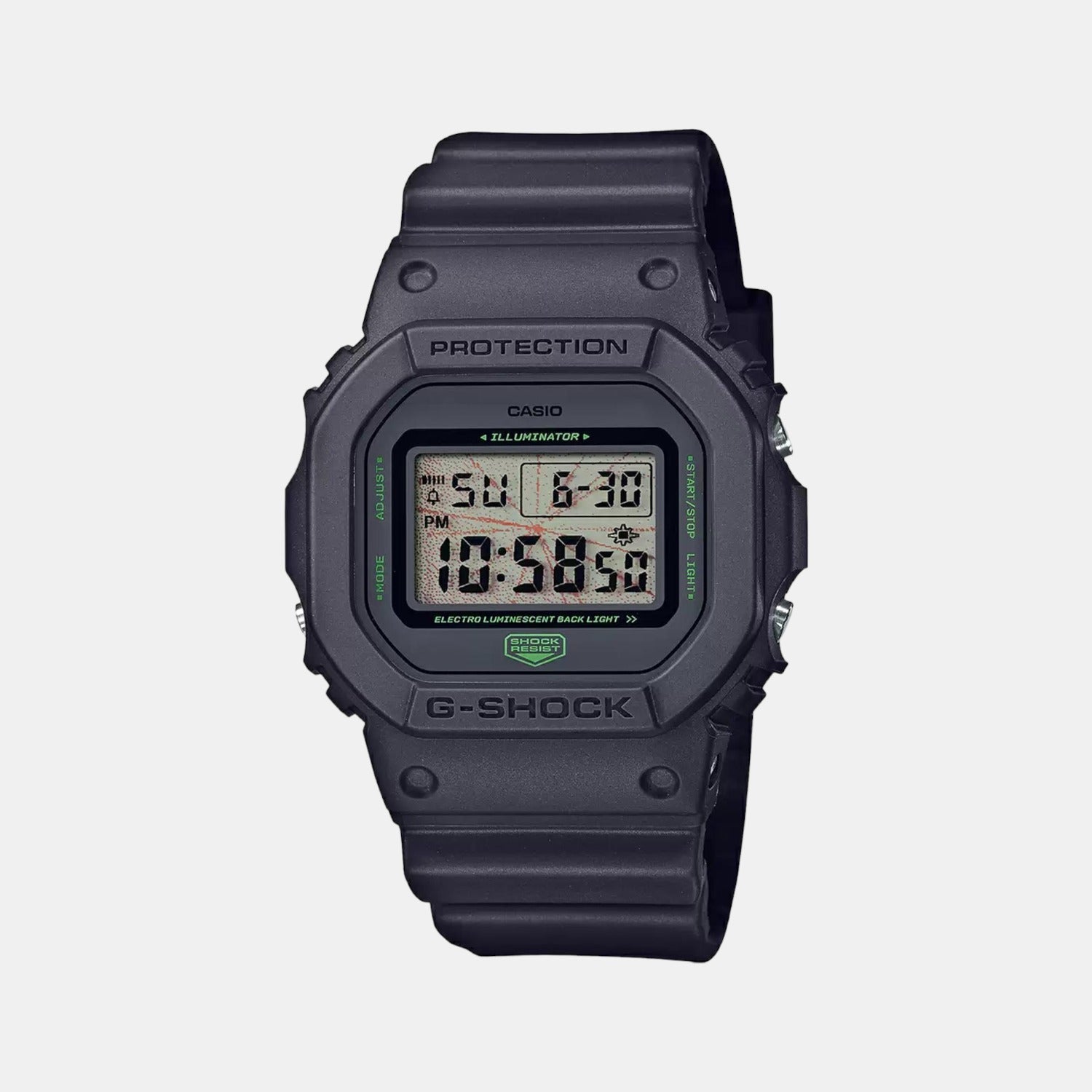 G-Shock Men Quartz Black Dial Digital Silicone Watch G1133