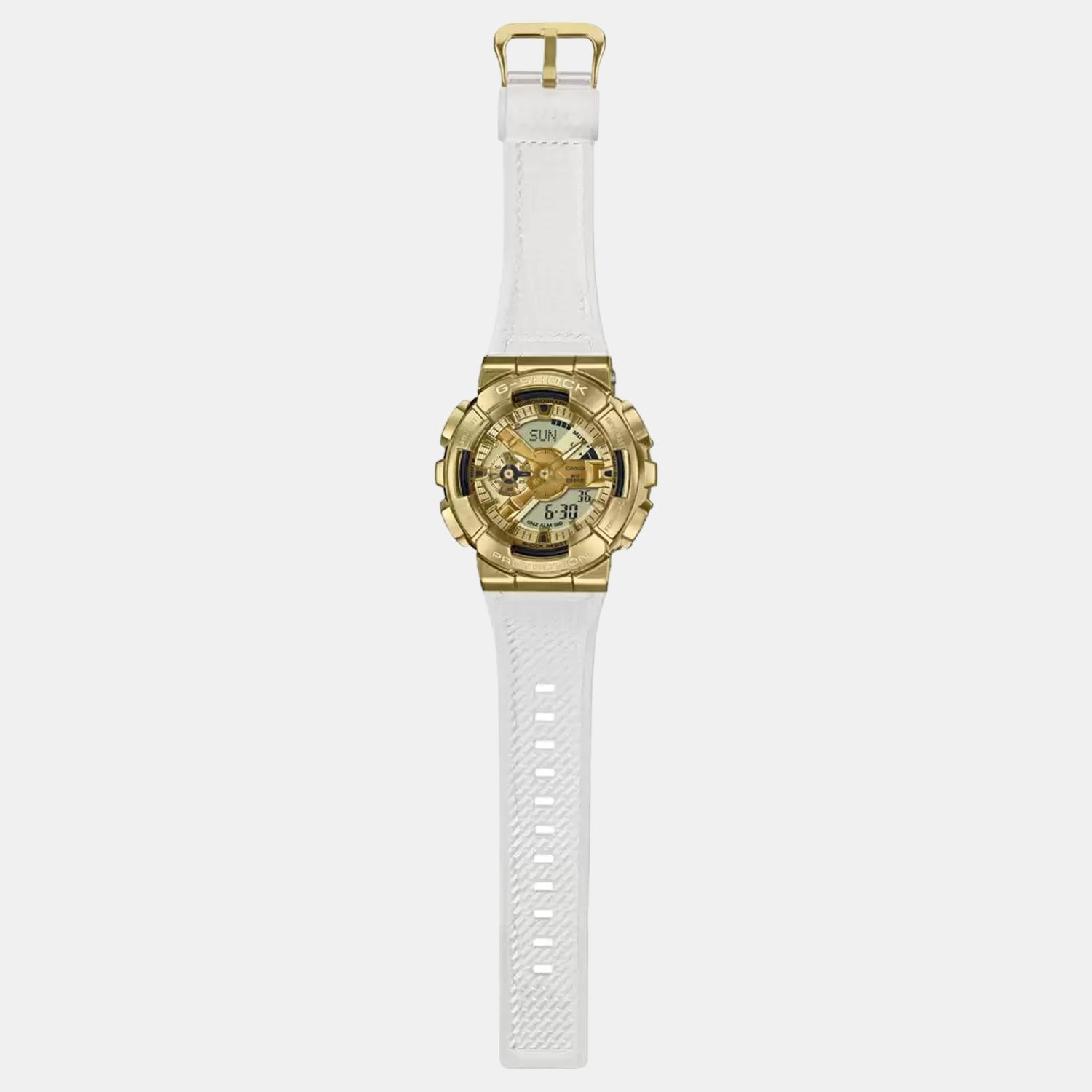 G-Shock Men Quartz Gold Dial Analog-Digital Resin Watch G1143