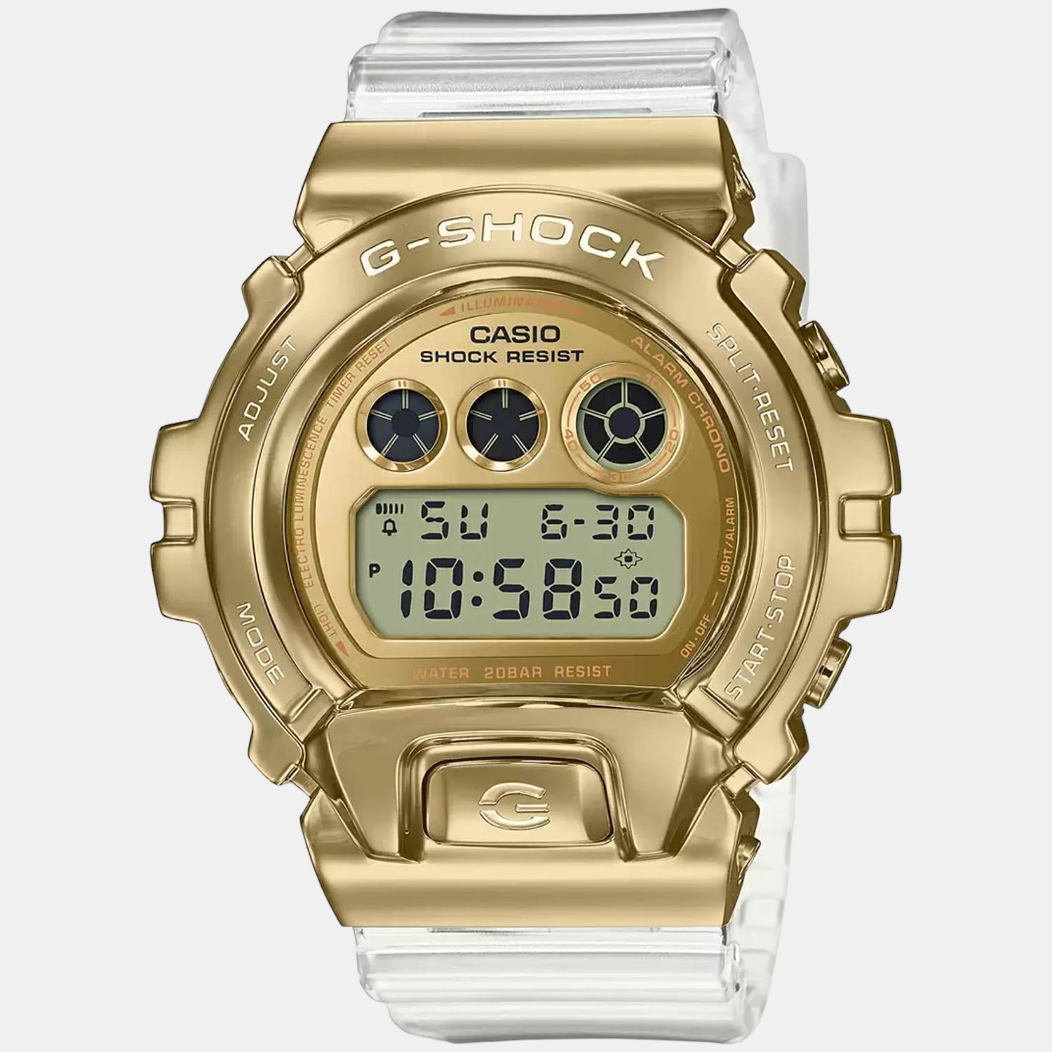 G-Shock Men Quartz Gold Dial Analog-Digital Resin Watch G1145