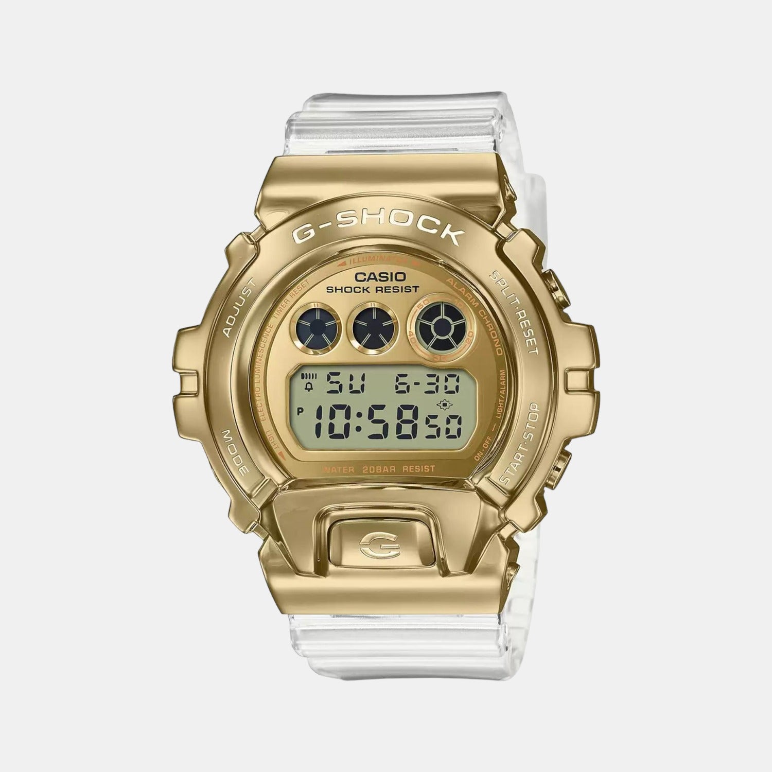G-Shock Men Quartz Gold Dial Analog-Digital Resin Watch G1145