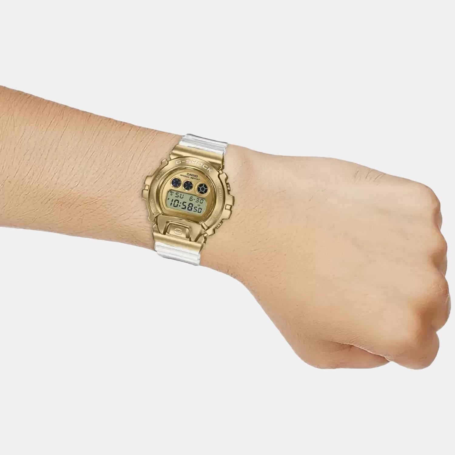 G-Shock Men Quartz Gold Dial Analog-Digital Resin Watch G1145